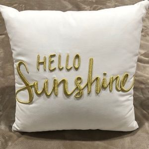 2/$20 Deco Throw Pillow “Hello Sunshine”